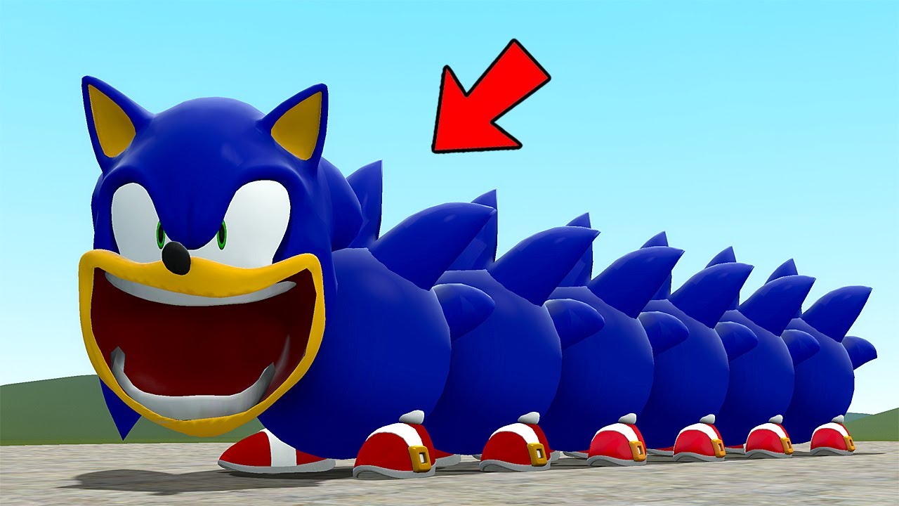 I FOUND NEW ROBLOX HUNGRY SONIC WORM In Garry's Mod!