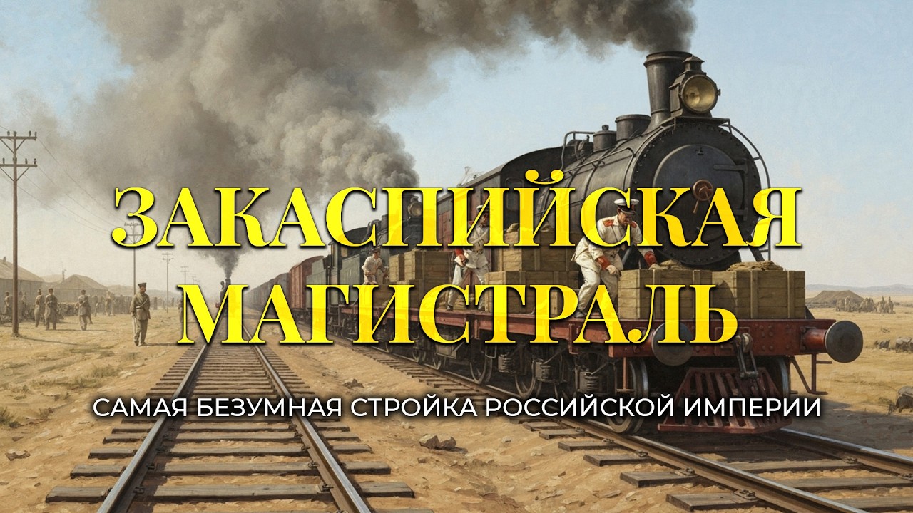 Закаспийская Магистраль - как Русские паровозы ПОКОРИЛИ пустыню Каракумы