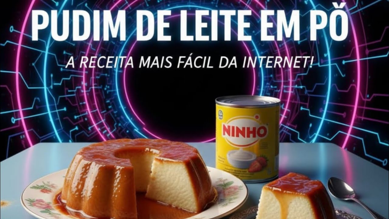 PUDIM DE LEITE EM PÓ QUE NÃO VAI AO FORNO 
