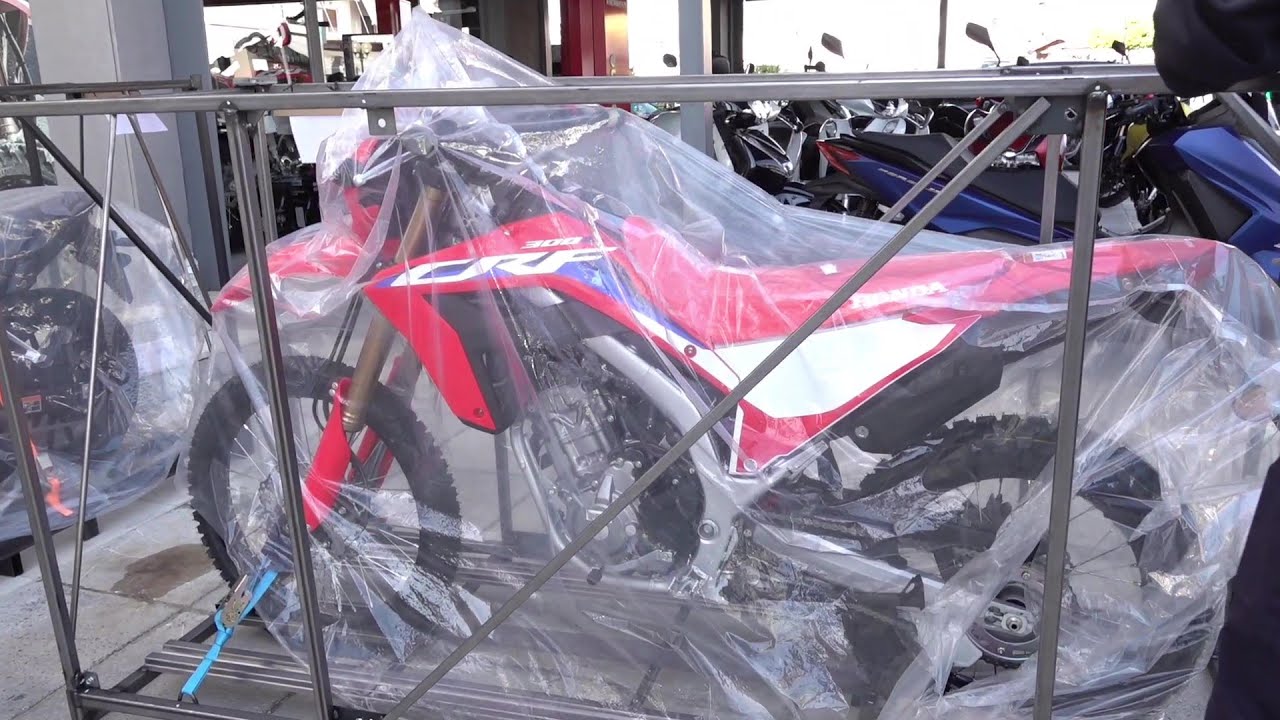 unboxing HONDA CRF300 red color 2023