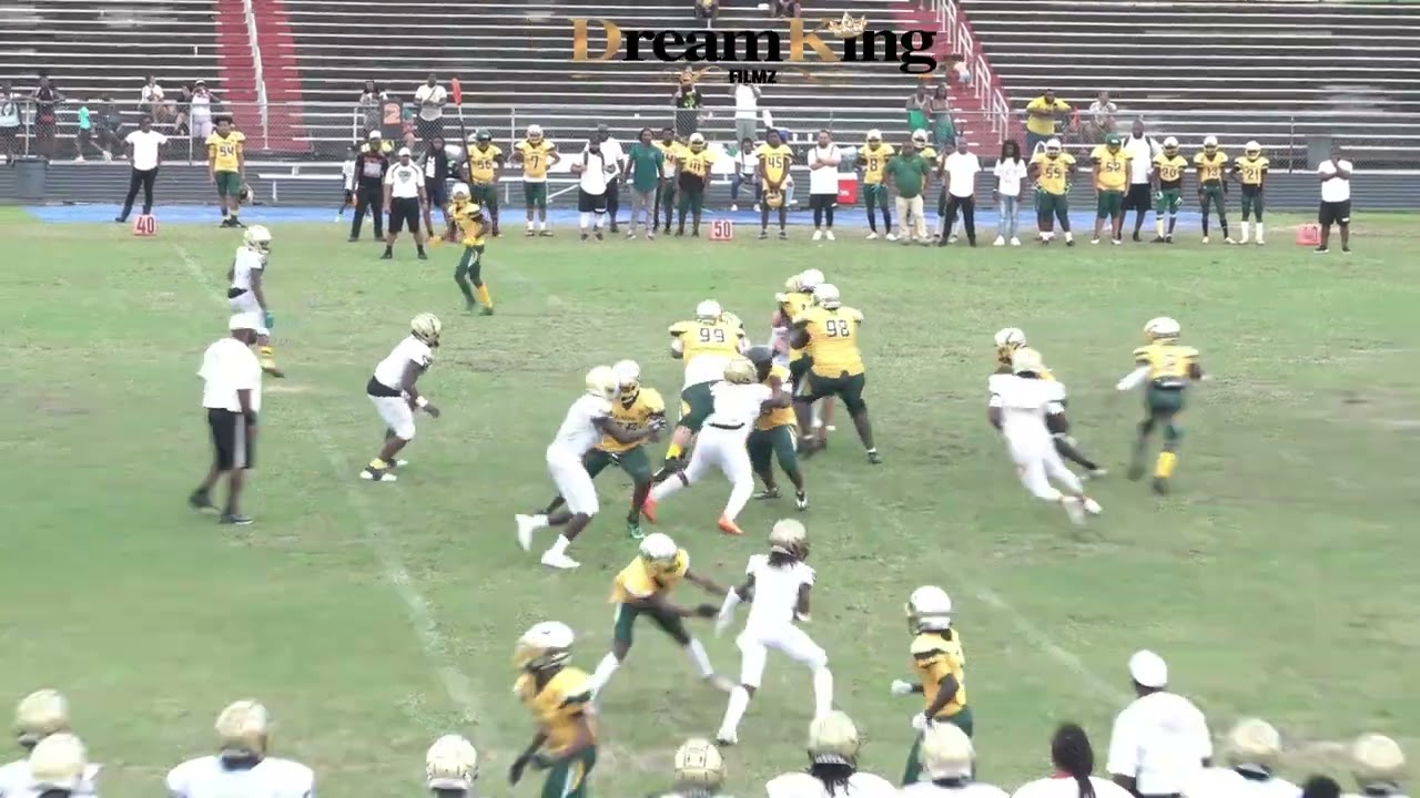Lauederhill Lions' #00 Arwin Jackson 54yd TD run vs Duval Jags 13u