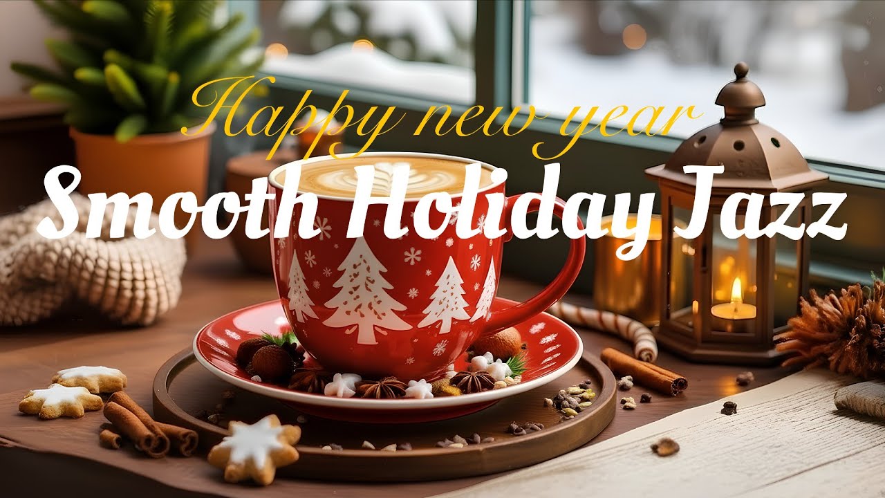Smooth Holiday Jazz ☕ Cozy Coffee Shop Ambience & Warm Jazz Music for Good Mood