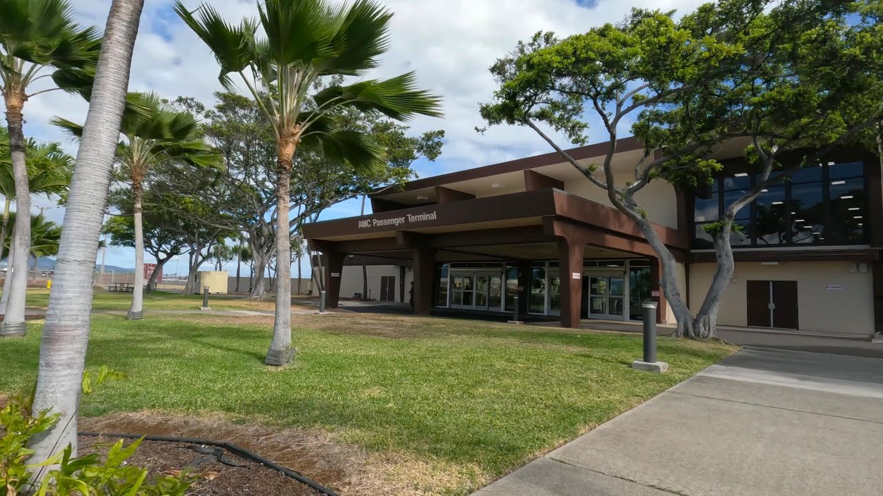 Hickam AMC Passenger Terminal and DV lounge, Pearl Harbor, HI, August 2022.