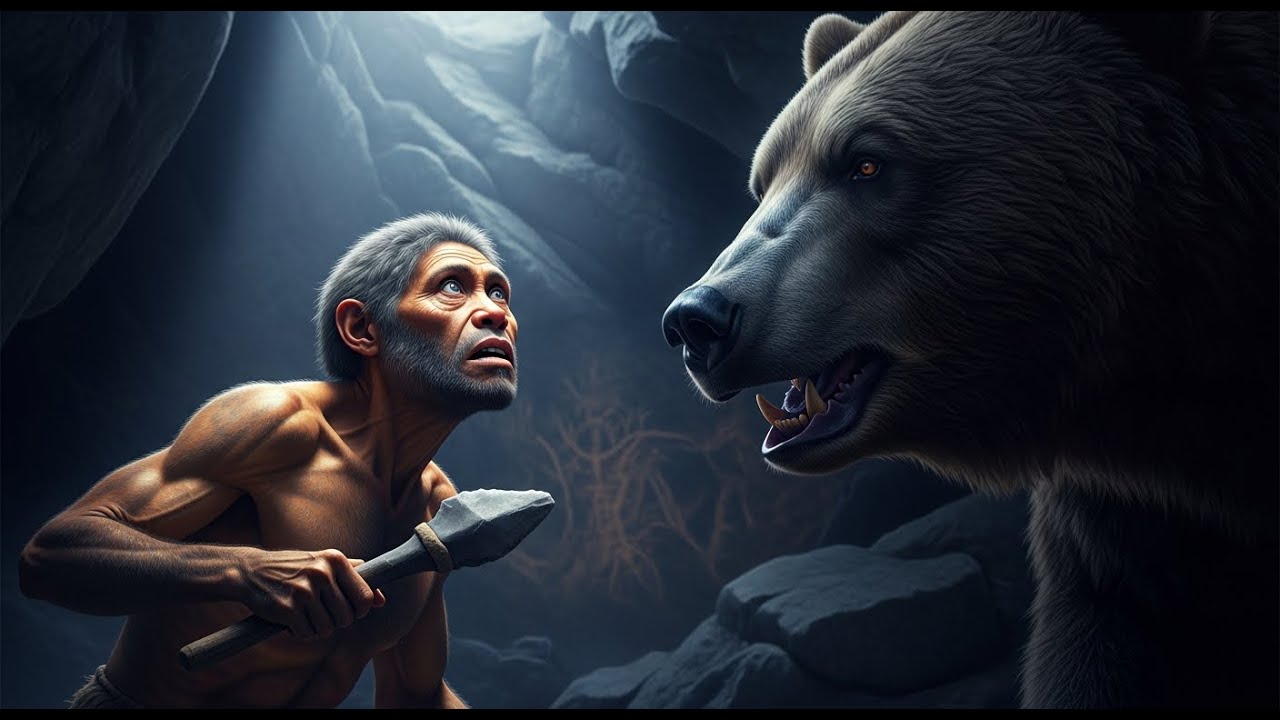 Life 3.1 Million Years Ago: How Homo habilis Adapted When It Faces the Cave Bear in the Wild