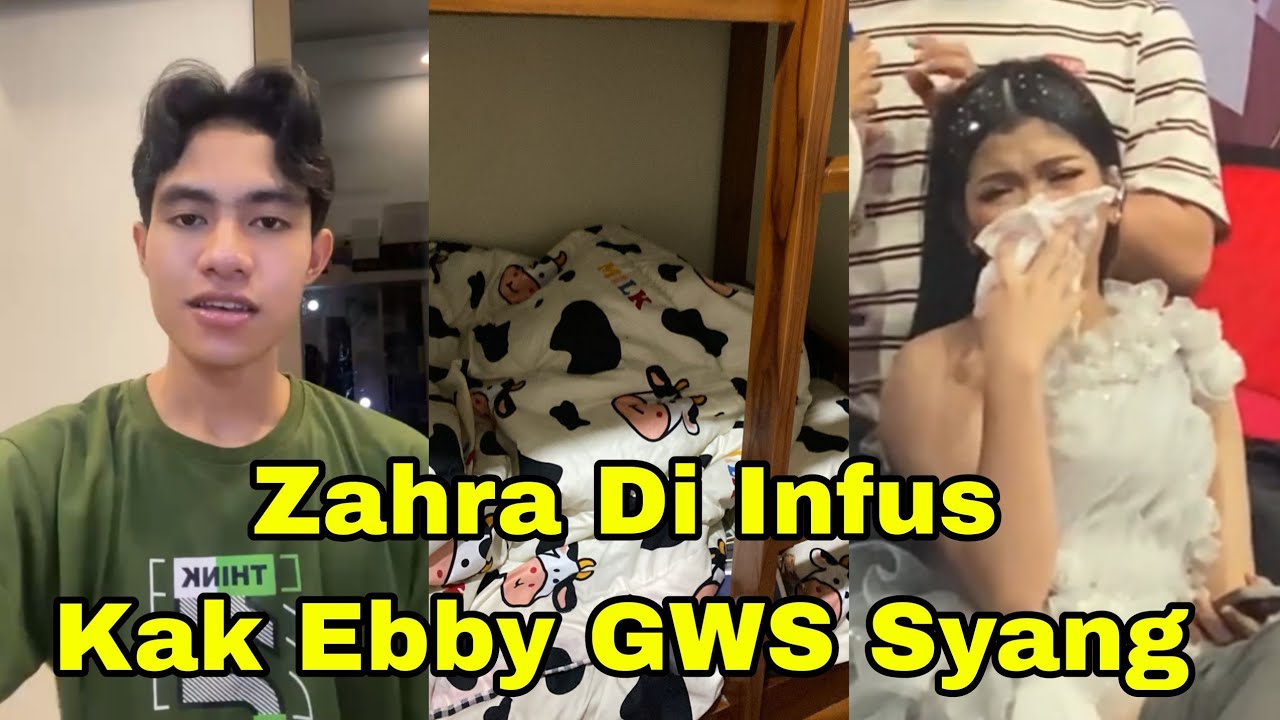 ZAHRA DI INFUS DI TUNGGUIN KAK EBBY