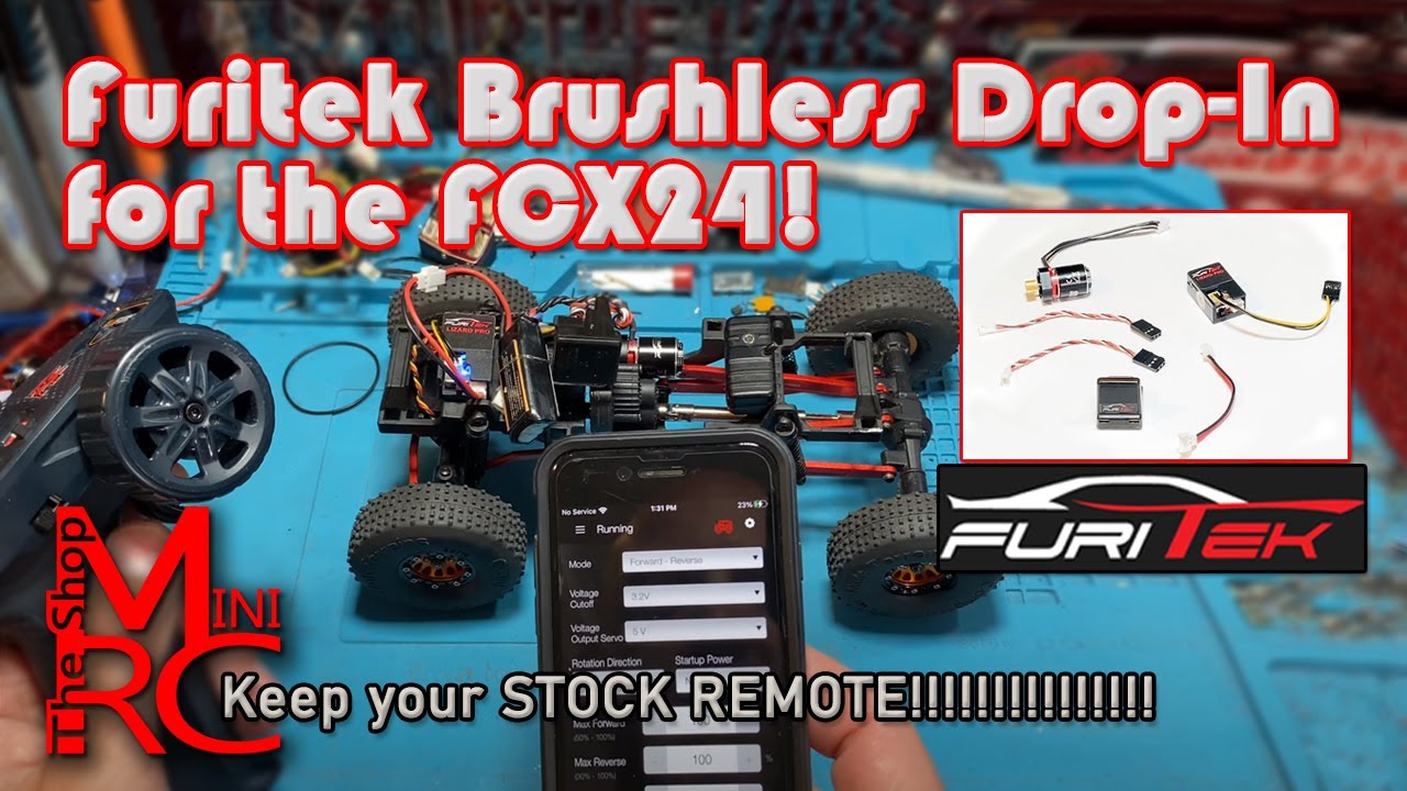 FCX24/18 - Furitek Drop-in Brushless system! Keep your stock remote & get the best upgrade you can!