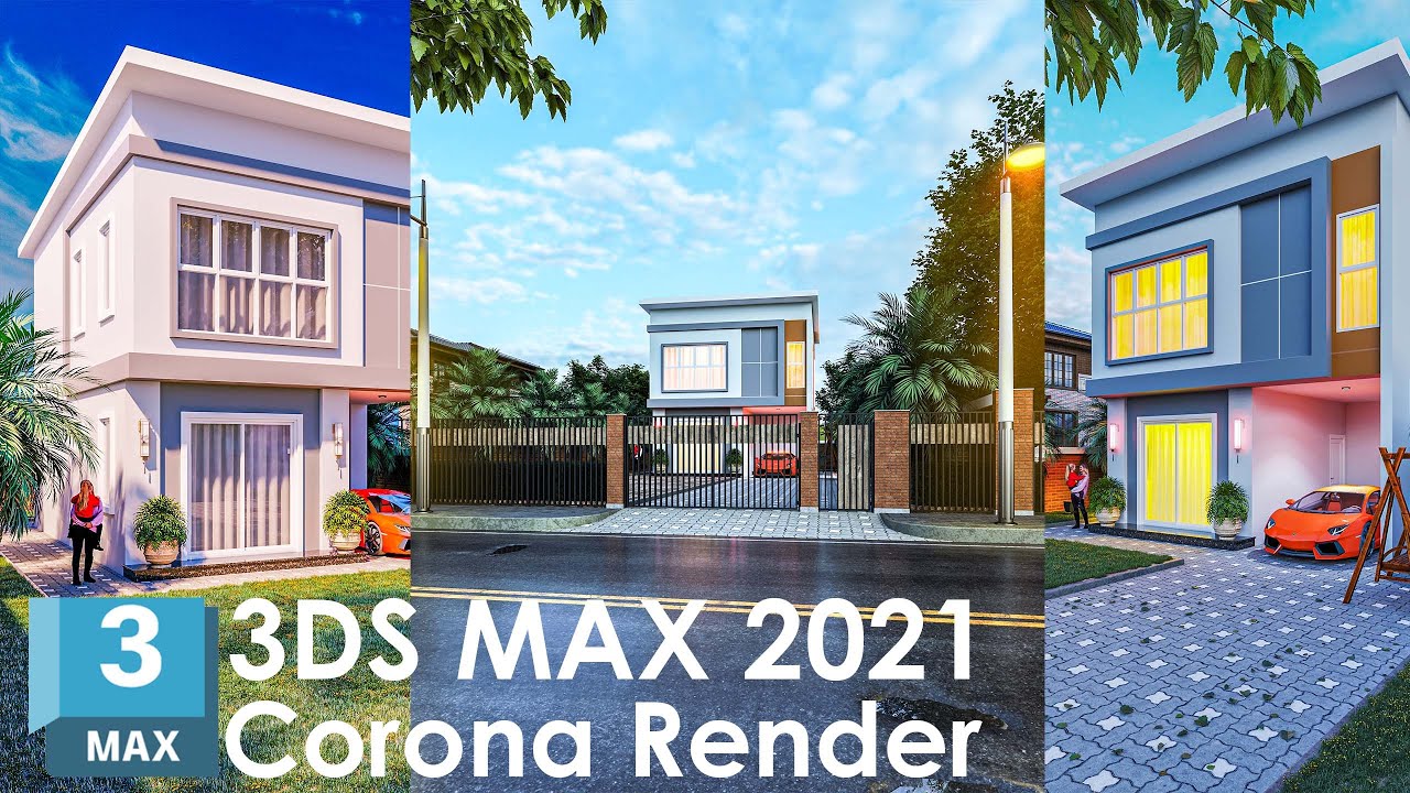 Build 3D Modern Villar | Render Test fast part48