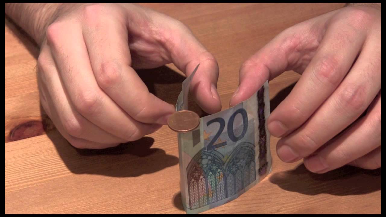 Experimentos caseros - Equilibrio con moneda y billete ( Con explicación )