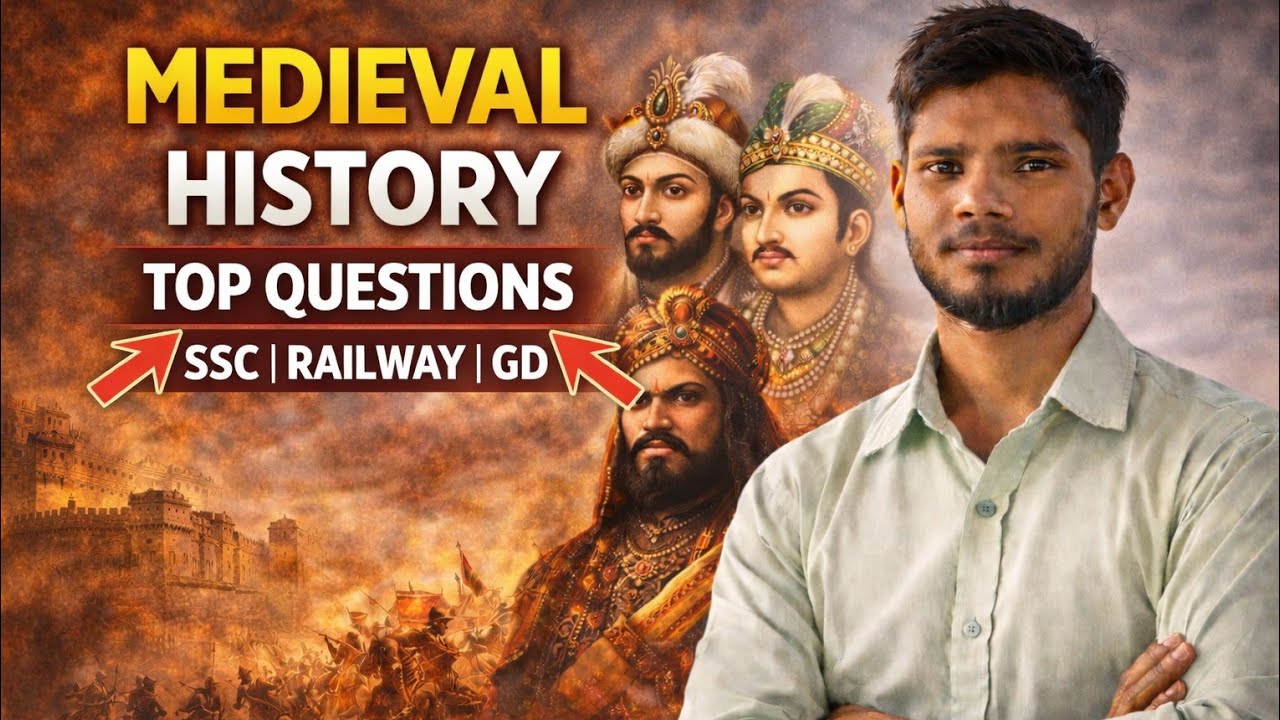 Medieval History in Hindi | मध्यकालीन इतिहास Top Questions | All Exams