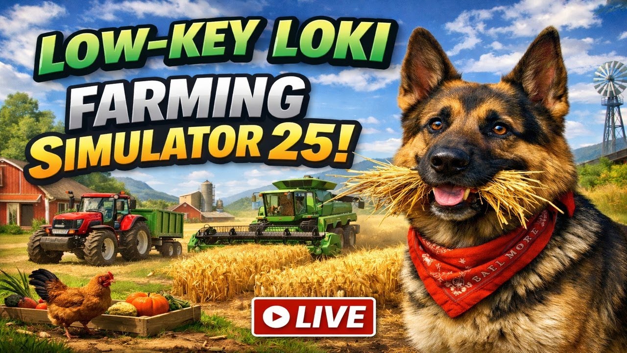 Farming Simulator 25! Live Farming and Superbowl!