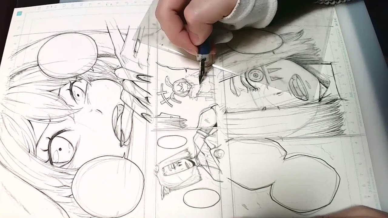 【ペン入れ】深夜超えて早朝になってしまった作画配信　12/11 live drawing