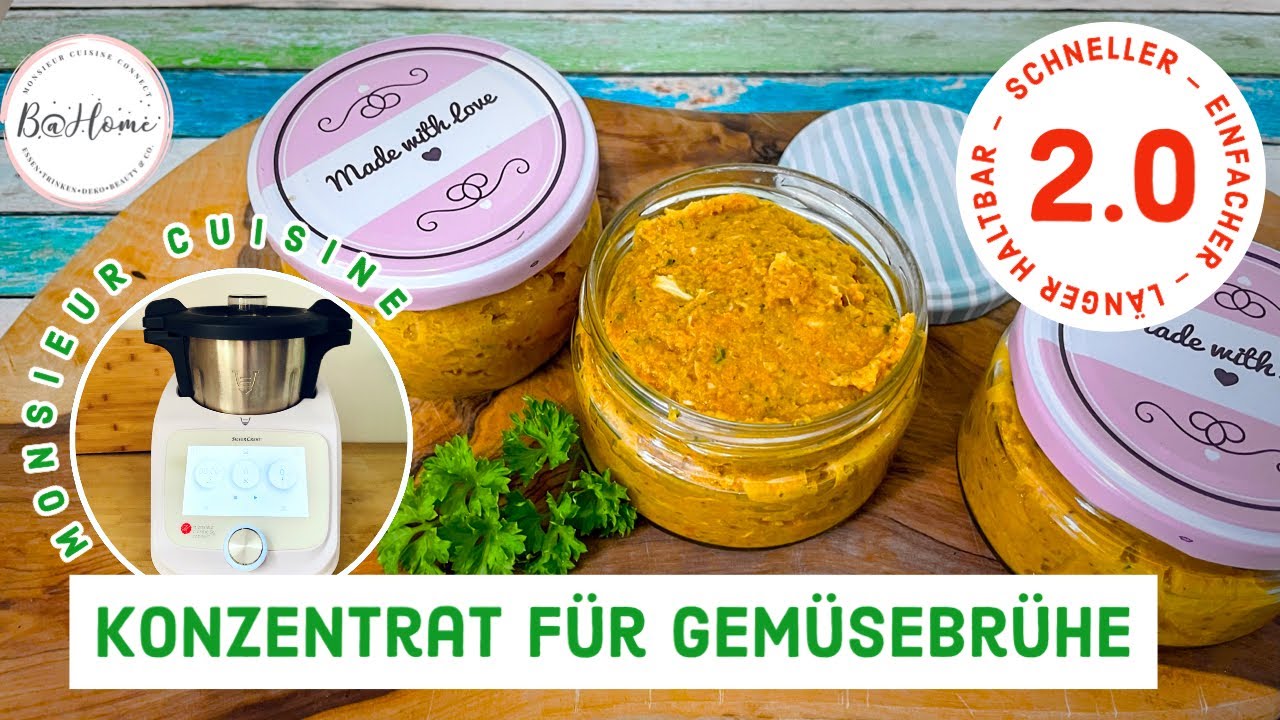 Nie mehr Instant 2.0! Gemüsebrühekonzentrat/Gemüsebrühpaste: schneller, einfacher, länger haltbar!