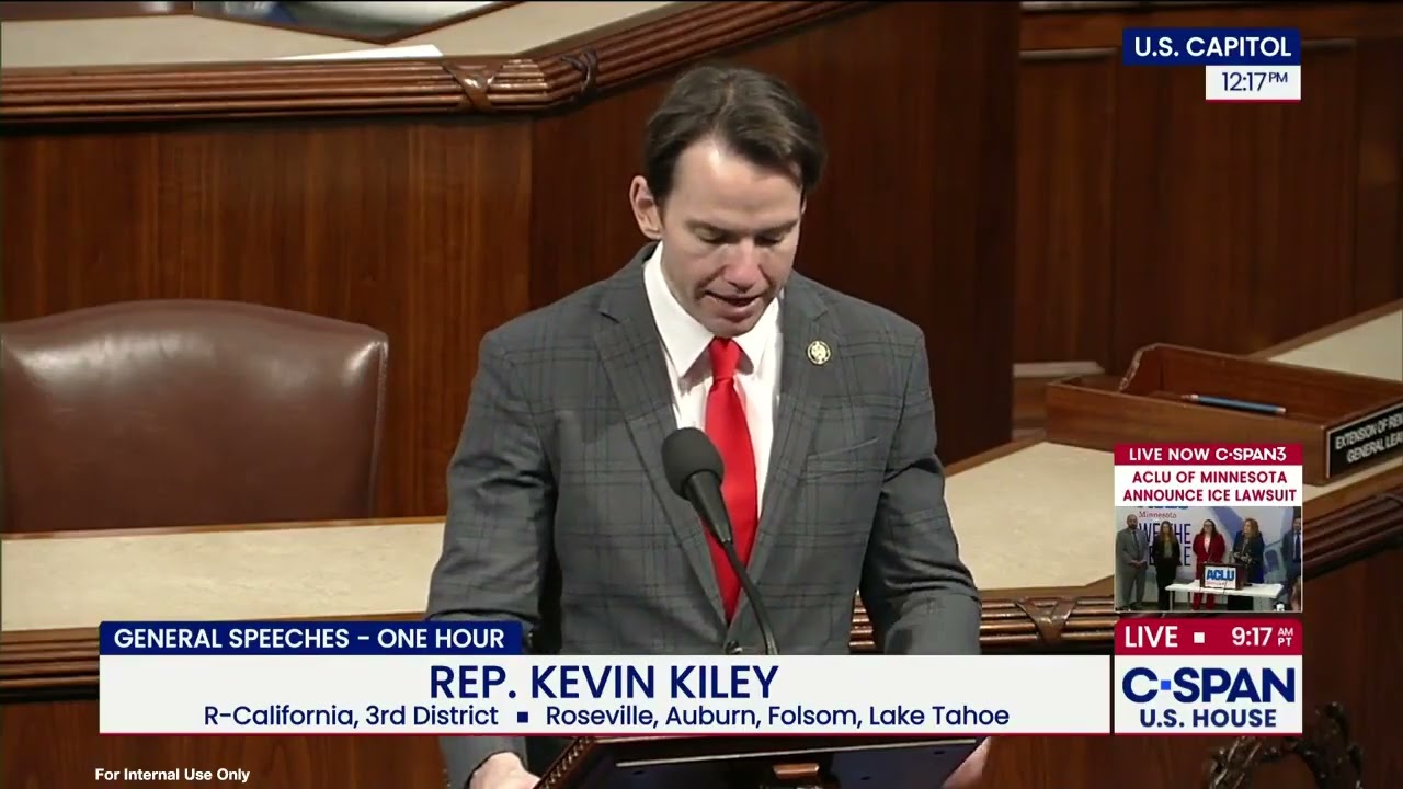 Rep. Kiley Honors Richard Dick Durbin on House Floor