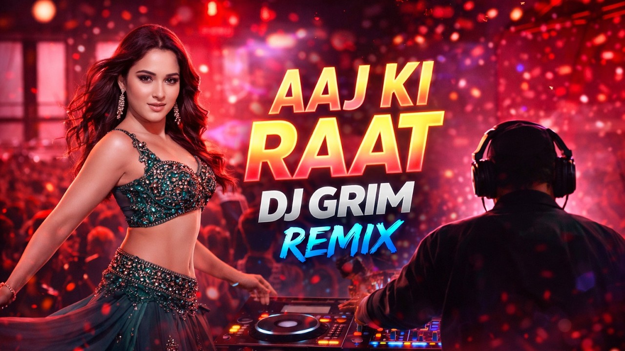 Aaj Ki Raat Remix 🔥 | DJ Grim Party Mix 2026 | Bollywood Dance Club Anthem