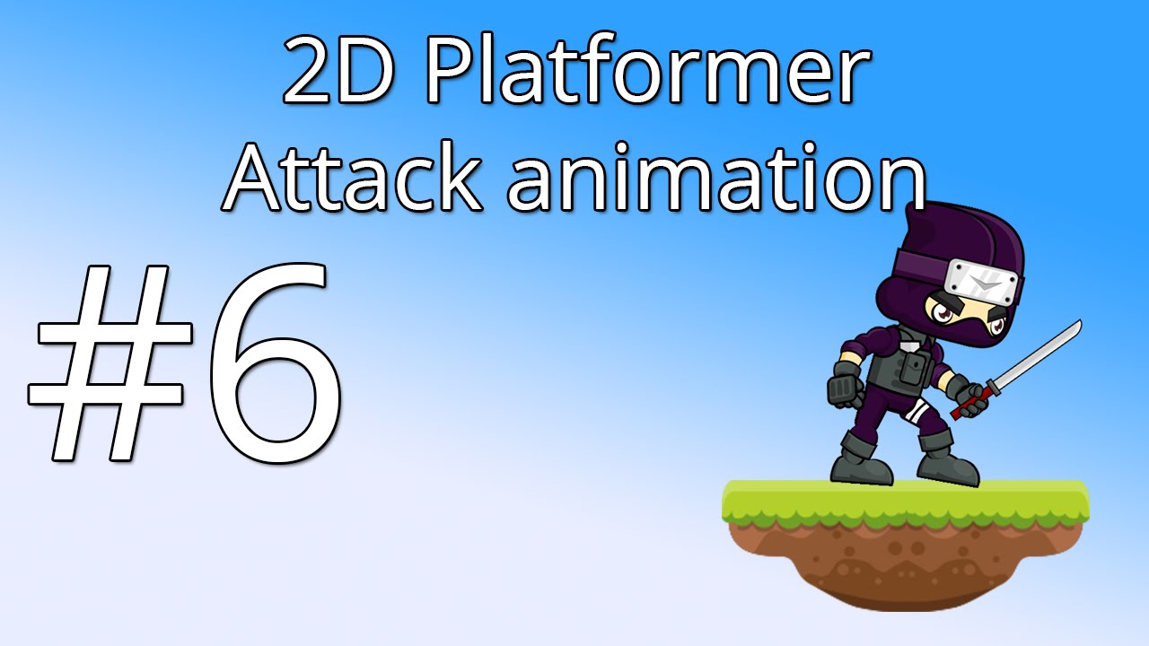 6. Unity 5 tutorial for beginners: 2D Platformer - Attack animation