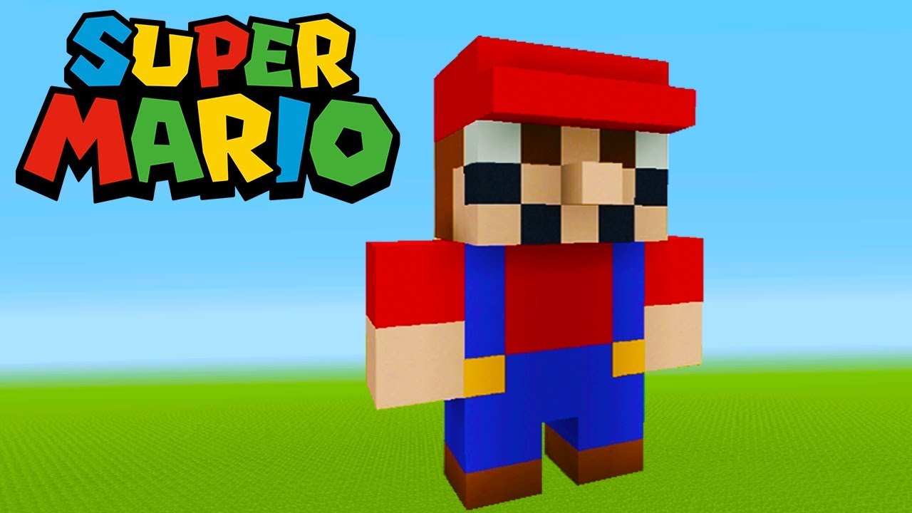 Minecraft Tutorial: How To Make A Mario Statue