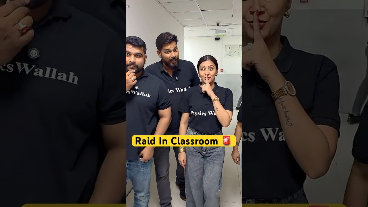 Raid In PW Vidyapeeth Classroom 🚨
