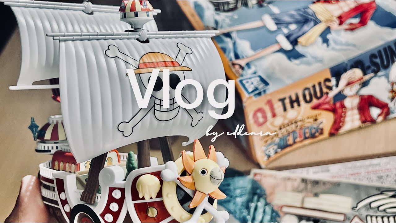 Vlog | One Piece Thousand Sunny Action Figure☠️ | Typical Days in the Life of a Homebody | eddenrn👒
