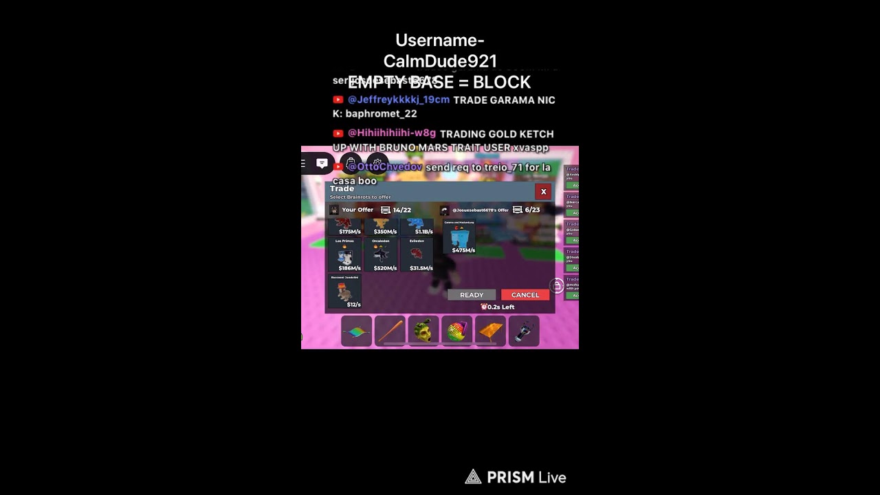 TRADING IN STEAL A BRAINROT ALSO HELPING INDEX FOR BRAINROT