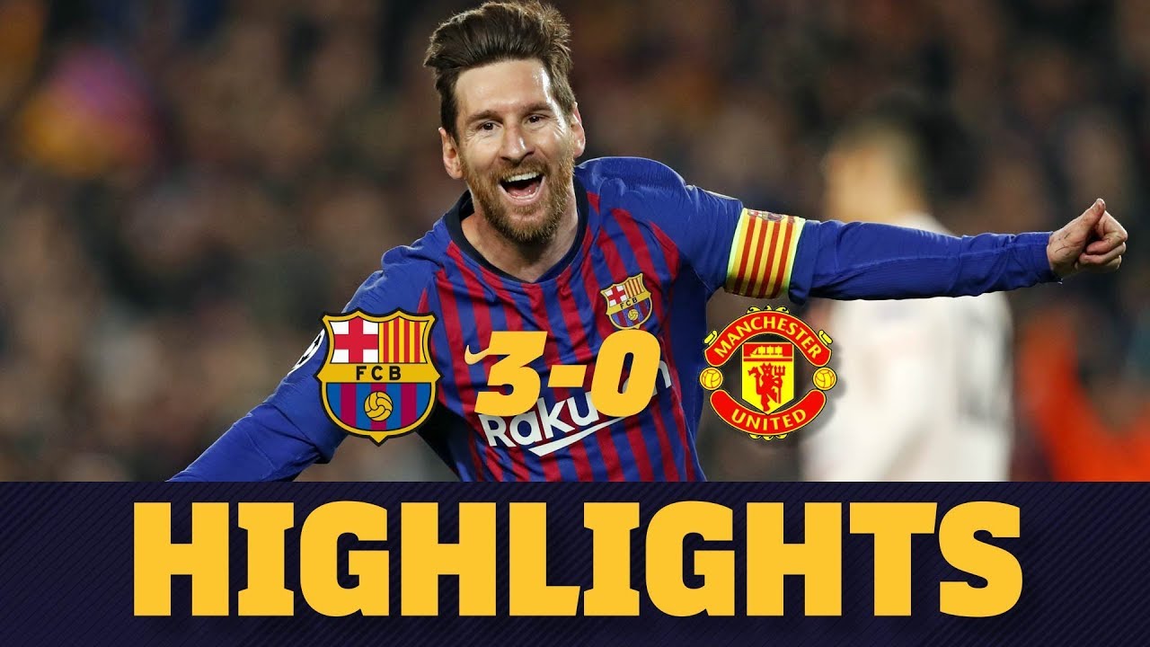 BAR&Ccedil;A 3-0 MANCHESTER UNITED | Match highlights