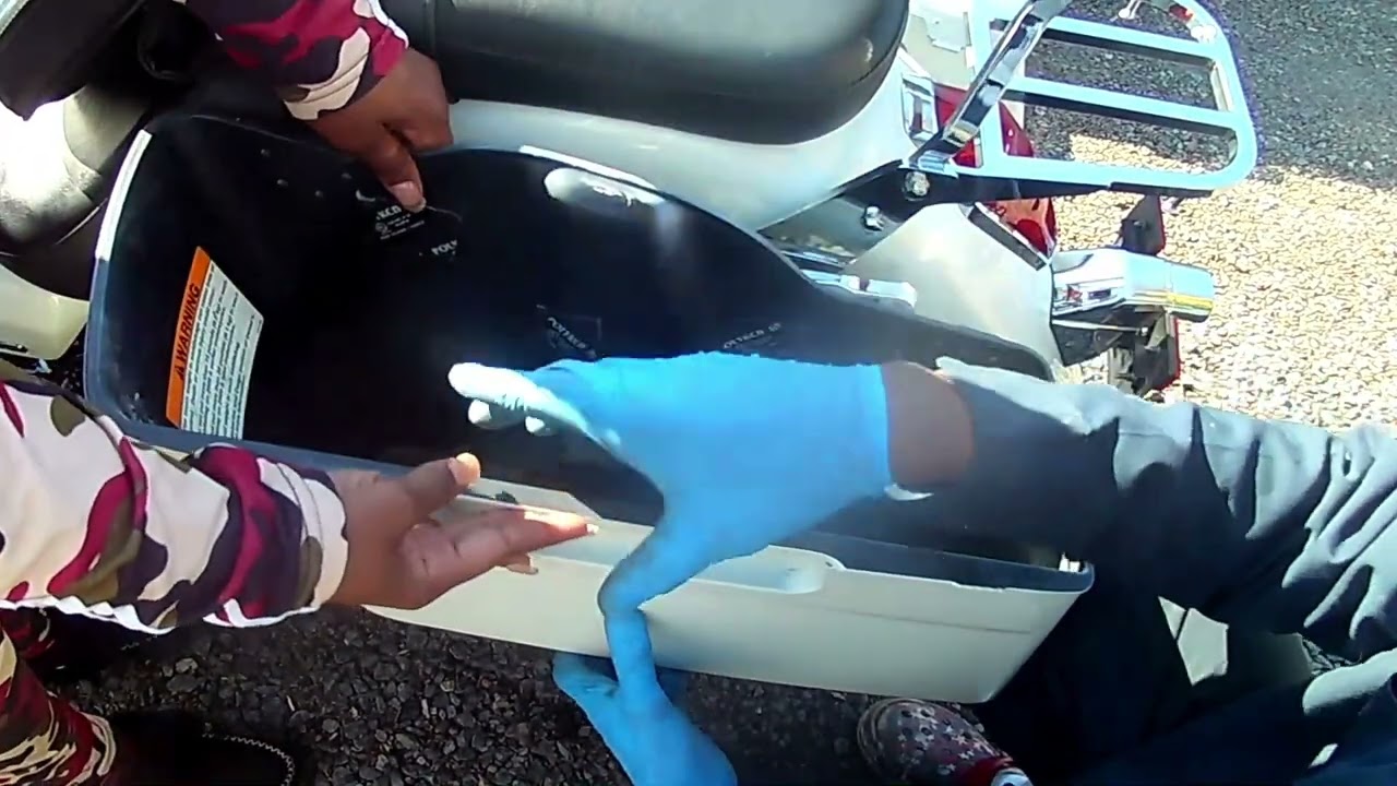 How To Put Harley Davidson Saddle Bags Onto A Honda Shadow!!