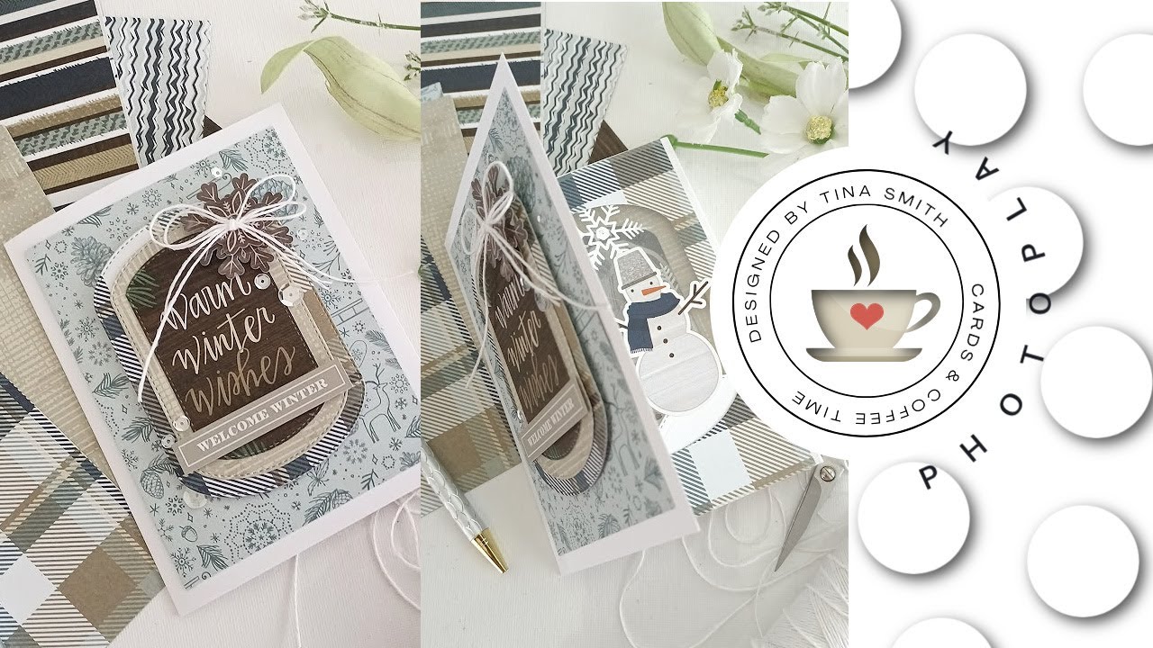 Patterned Paper Play | A Tunnel Card with the 12x12 Winter Chalet Collection by Photoplay Paper