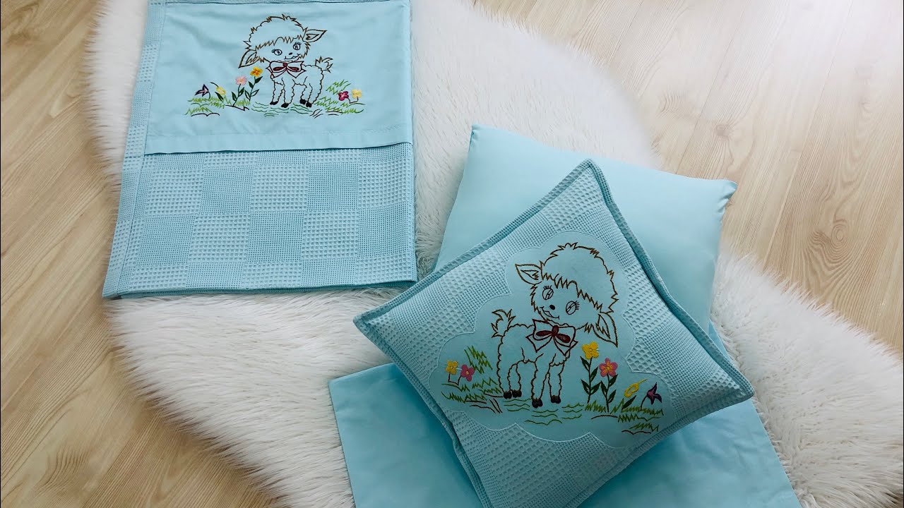 Nakış İşlemeli Bebek Pike Takım Dikim Videosu  | baby pique team sewing video
