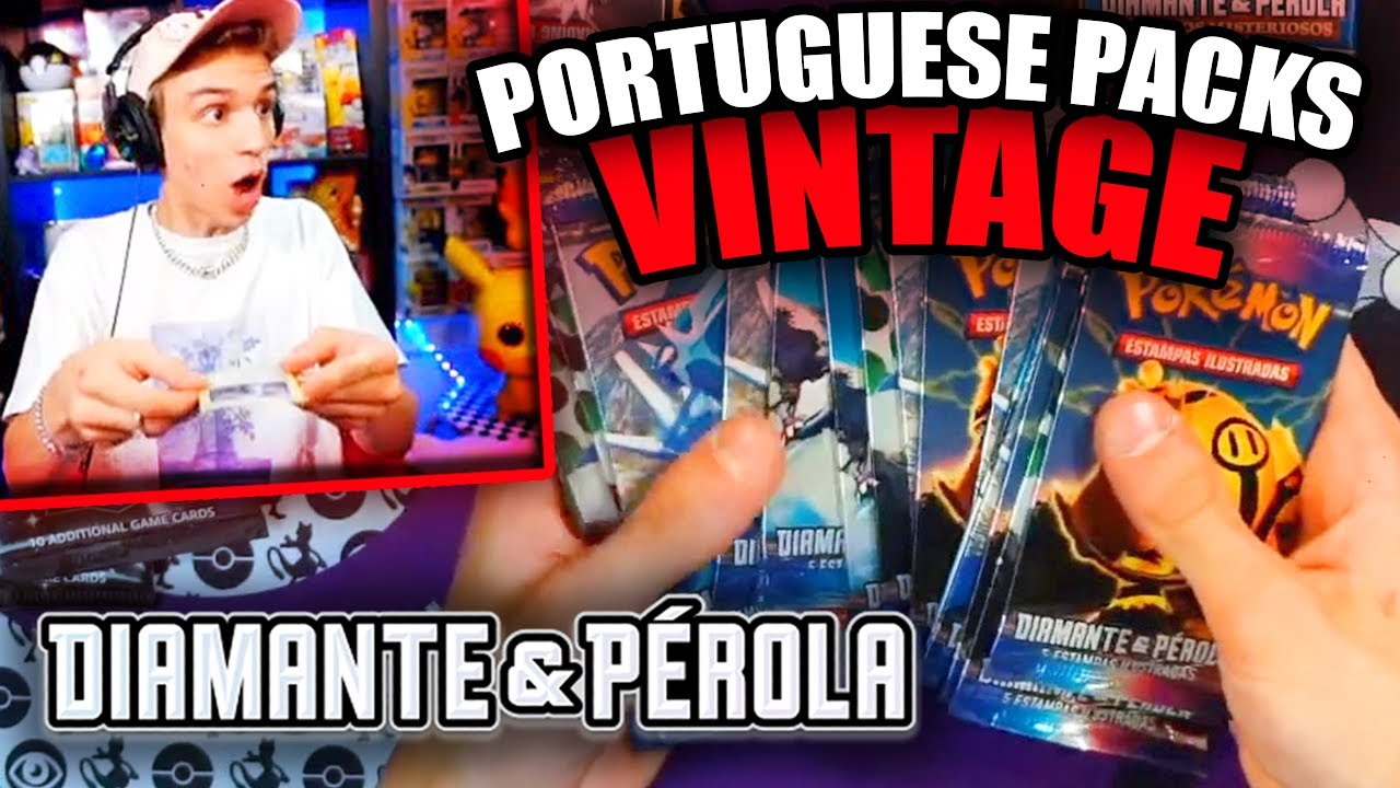*VINTAGE* POKEMON DIAMOND AND PEARL PACK OPENING (10 YEAR OLD PORTUGUESE CARDS)