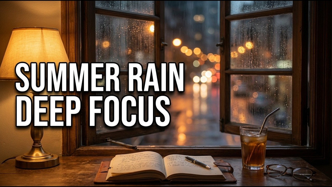 Midnight Rain & Open Windows | Cool Jazz Summer Vibes