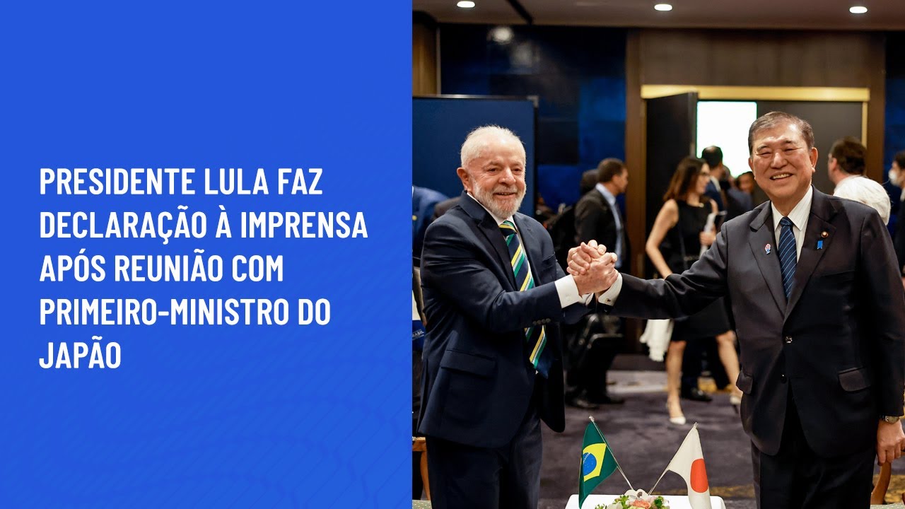 Presidente Lula faz declaração à imprensa após reunião com primeiro-ministro do Japão