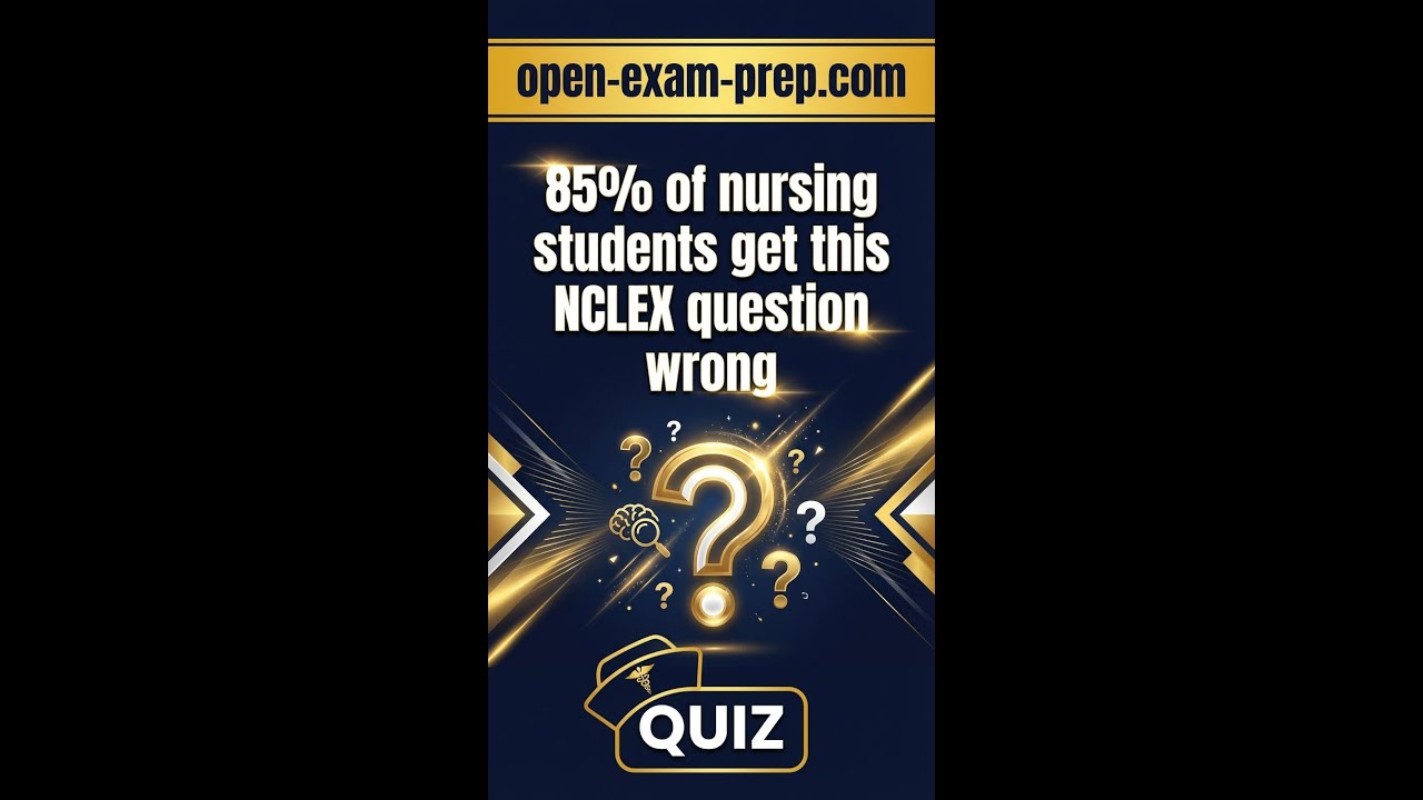 85% get this NCLEX question wrong 😱 