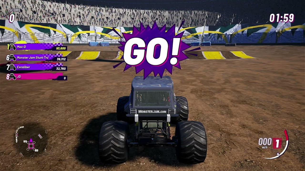 Monster Jam SHOWDOWN, monster truck racing! #monsterjamshowdown