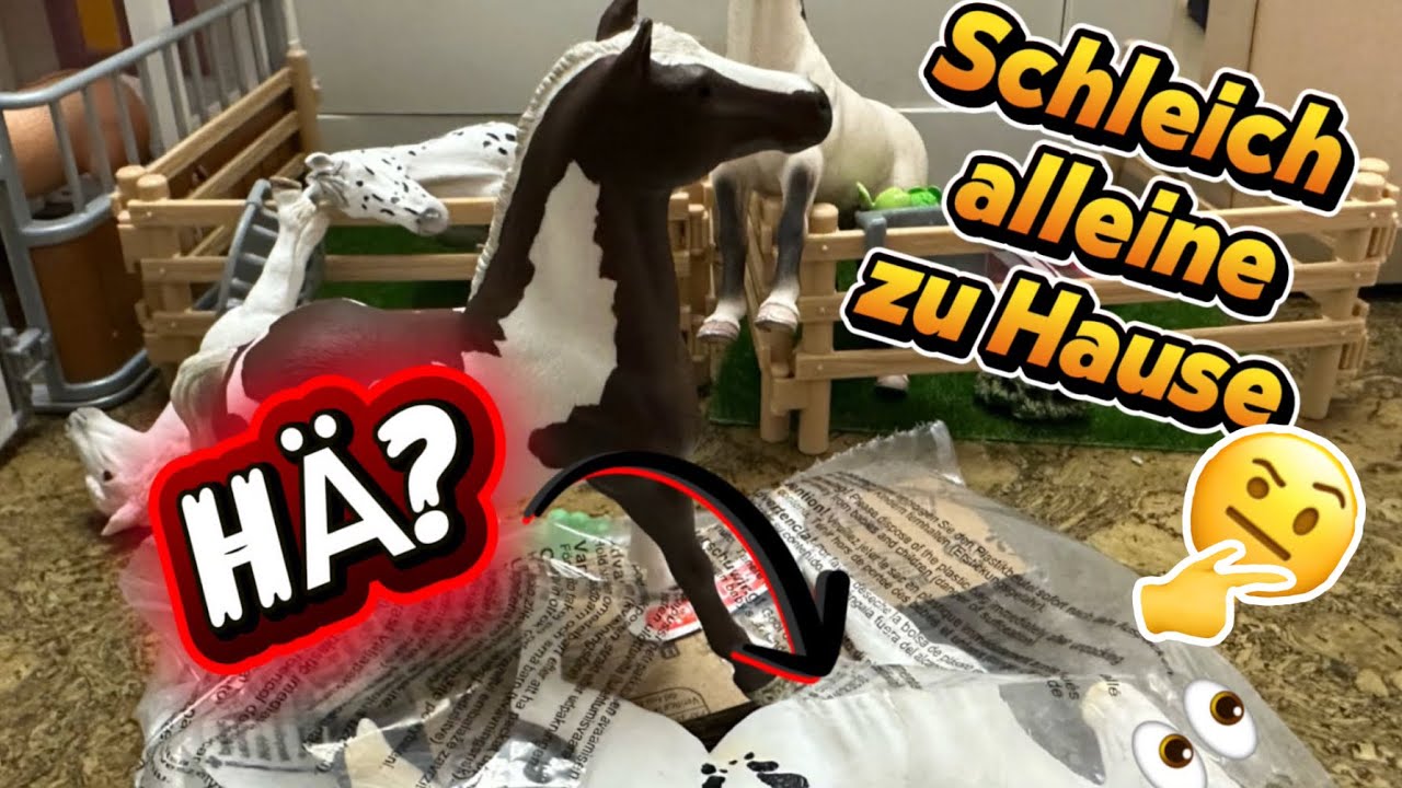 🤨Schleich ￼￼allein zu Haus 🏠 | Das neue Pferd 🐴\ Schleich Story 
