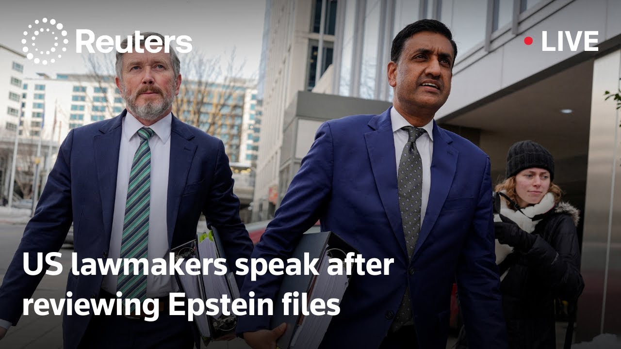 LIVE: US lawmakers Khanna and Massie speak after reviewing Epstein files
