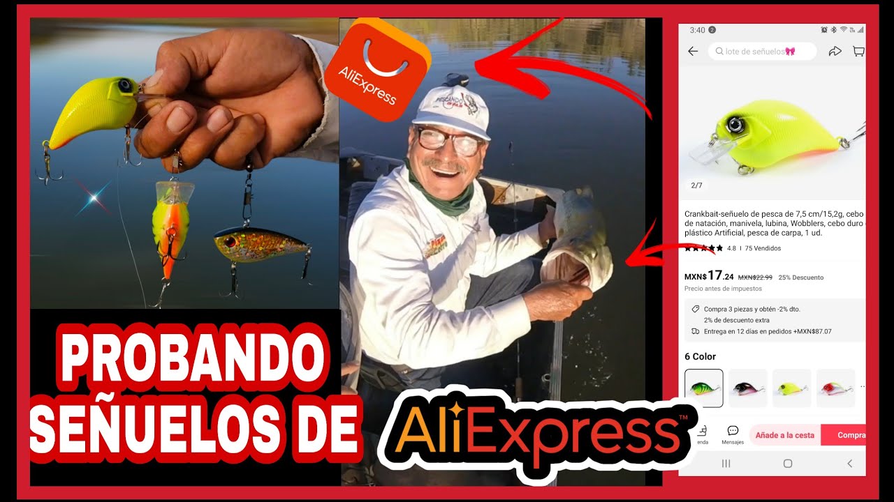 PROBANDO SEÑUELOS DE ALIEXPRESS / AGOSTO