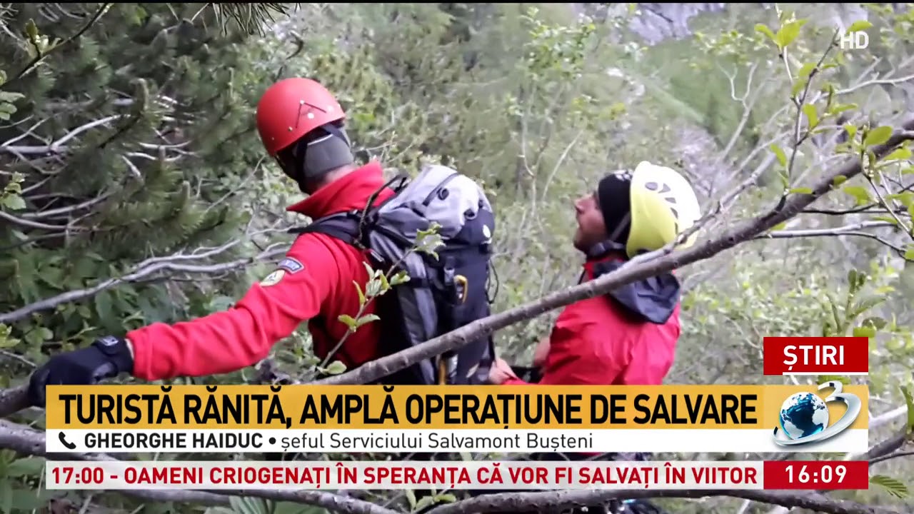 Amplă operaţiune de salvare pentru o turistă rănită pe Valea Albă din Bucegi