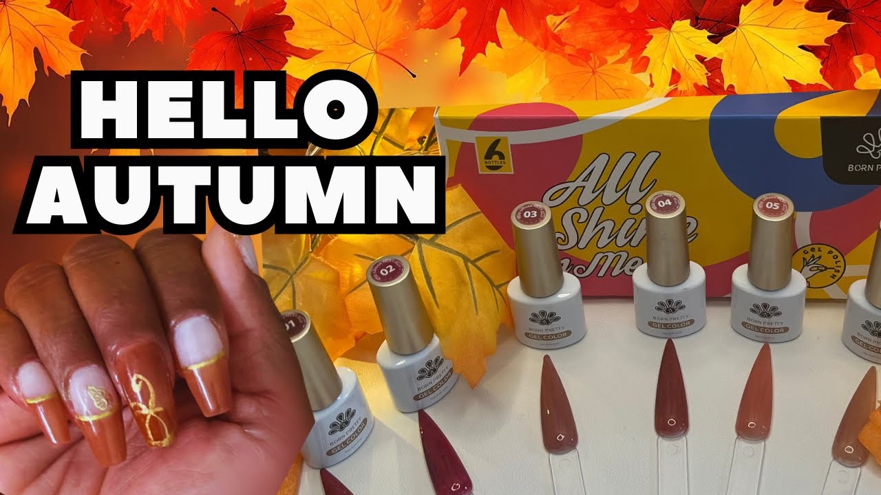 🍁Autumn Nails: BORNPRETTY  Milky Jelly Rose Garden Collection🍂