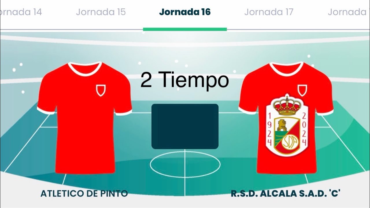 ATLETICO DE PINTO vs R.S.D. ALCALA S.A.D. 'C' JORNADA 16 Cadete Autonomica grupo 3 -2 Tiempo-