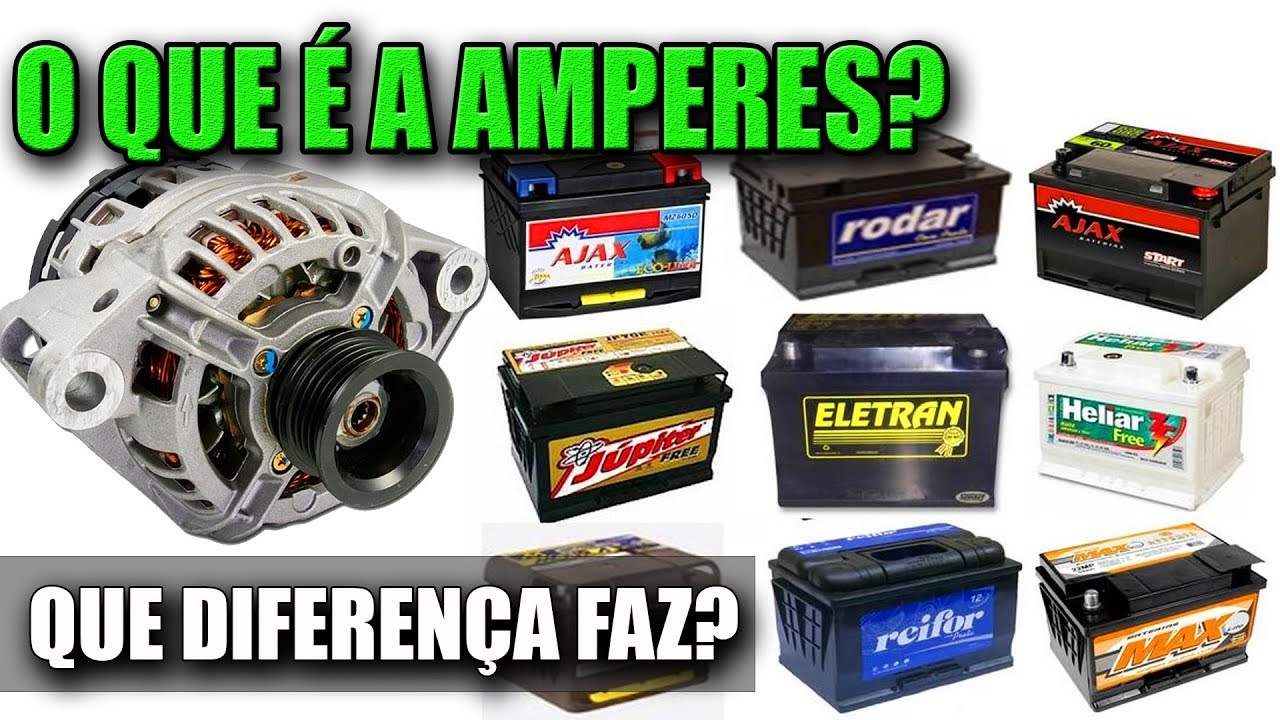 Qual a diferença de uma Bateria ou Alternador com mais AMPERES / AMPERAGEM? - Milan Dark