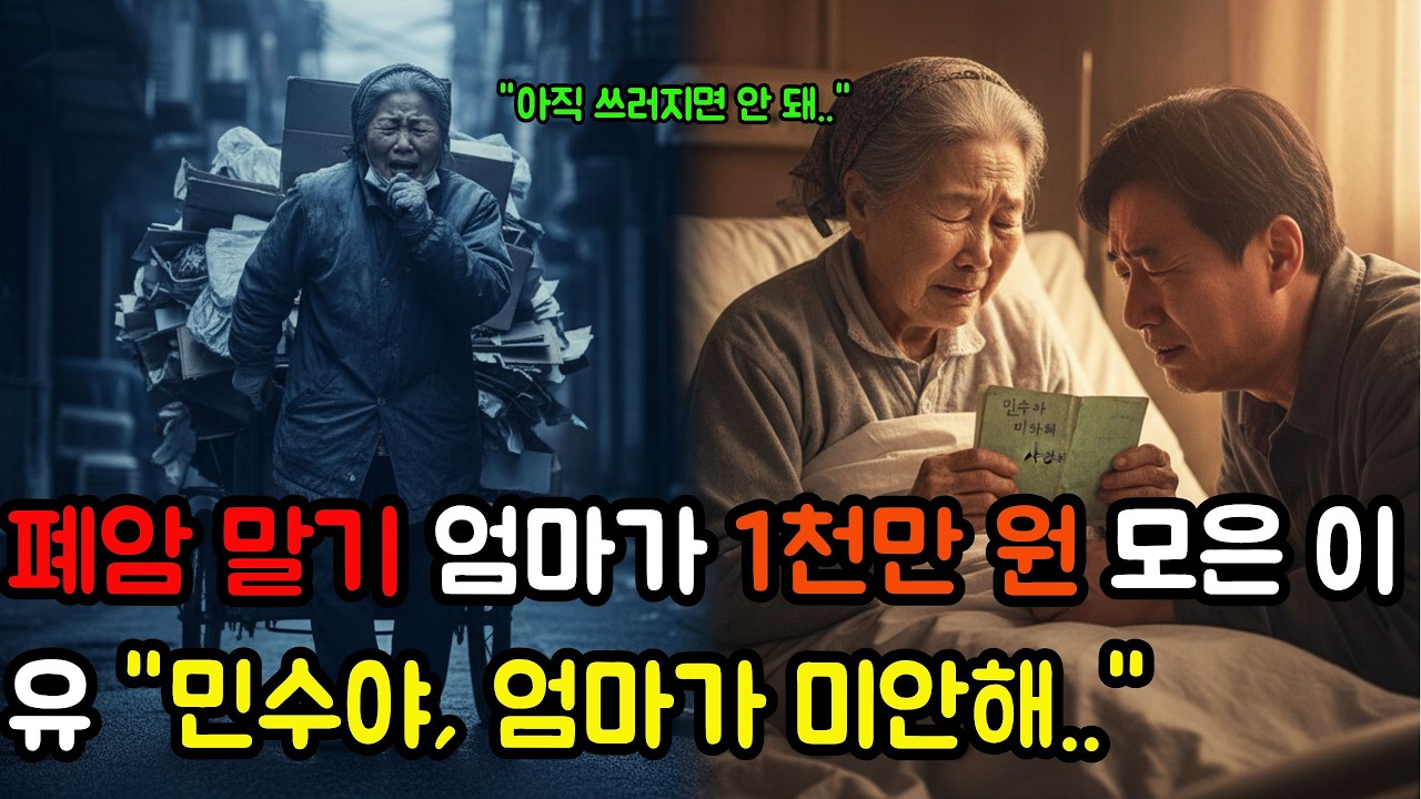 폐암 말기 엄마가 1천만 원 모은 이유 