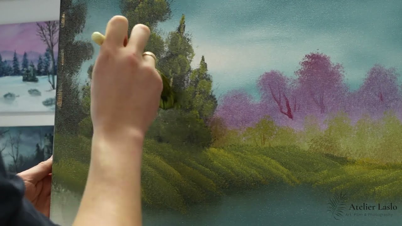 Malen mit Axel Laslo - Bob Ross Motiv A Trace of Spring