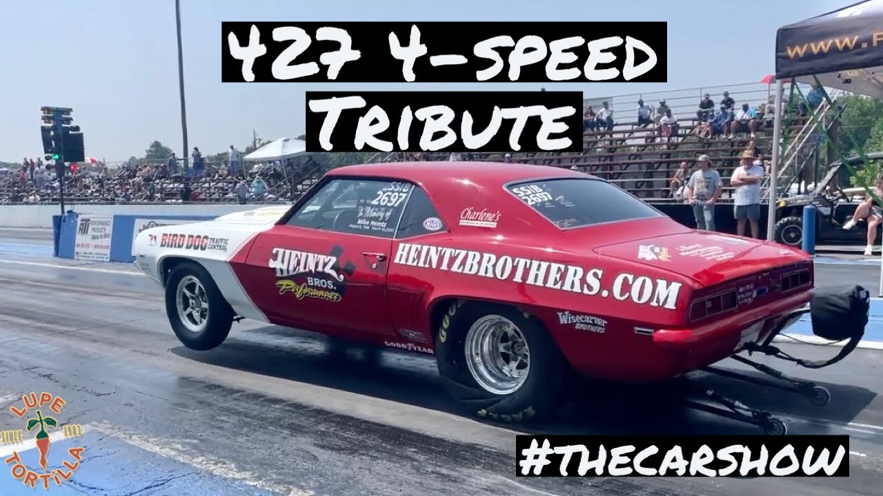 2023 Stick Shift Nationals '69 Camaro 427ci 4-ступенчатая PSPA NHRA Super Stock Drag Racing Брэд ...