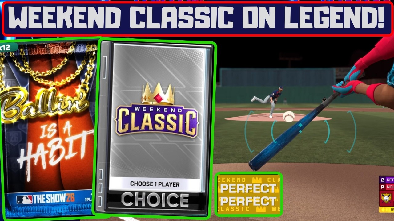 I played LEGEND WEEKEND CLASSIC in MLB The Show 26