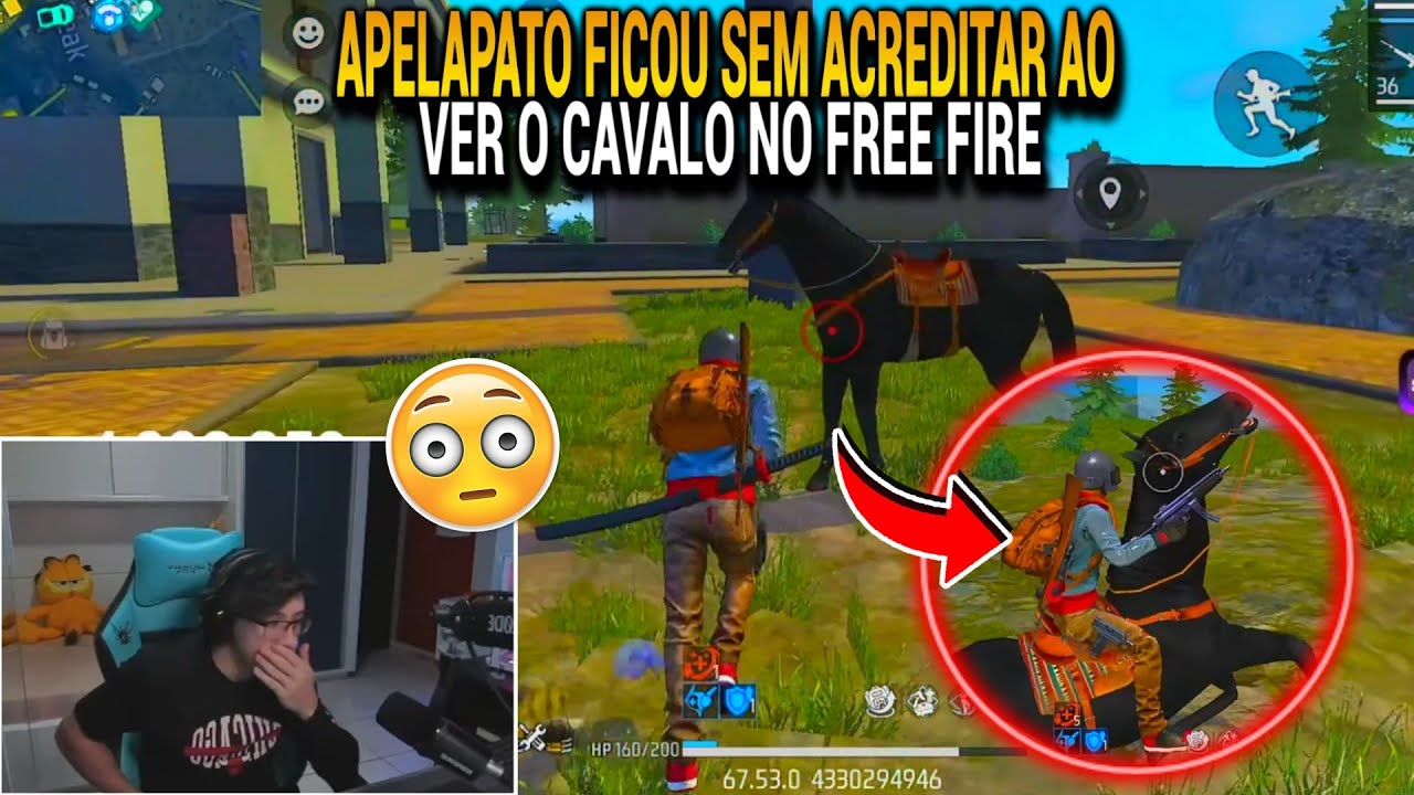 REAÇÃO DO APELAPATO AO ANDAR DE CAVALO NO SERVIDOR AVANÇADO DO FREE FIRE