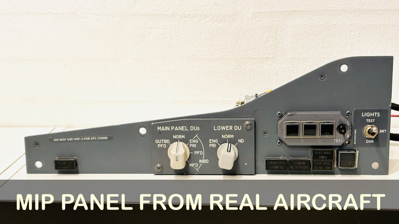 Main Instrument panel from a real aircraft - Home cockpit 737