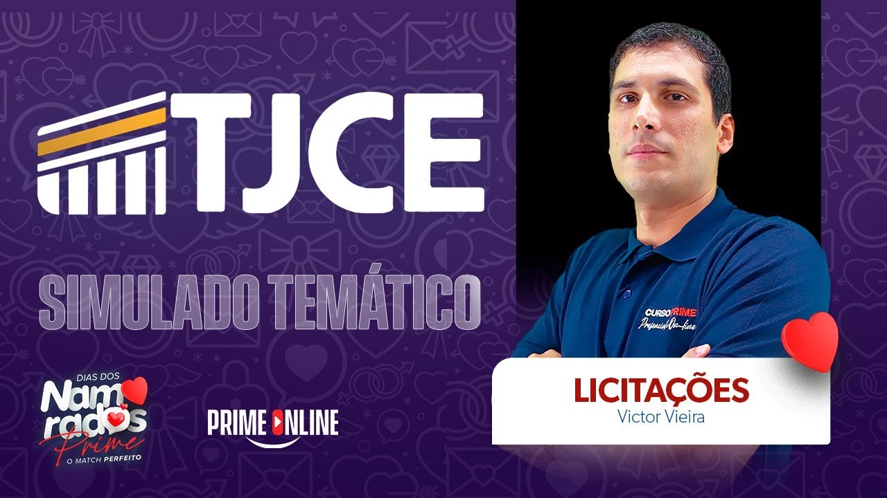 SIMULADO TEMÁTICO TJCE | LICITAÇÕES E CONTRATOS | PROF. VICTOR VIEIRA
