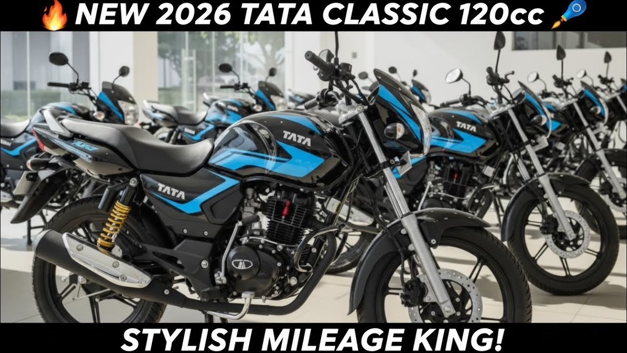 🔥2026 Tata Classic 120cc – India की Stylish Mileage King Bike | Powerful Engine & Modern Look Review
