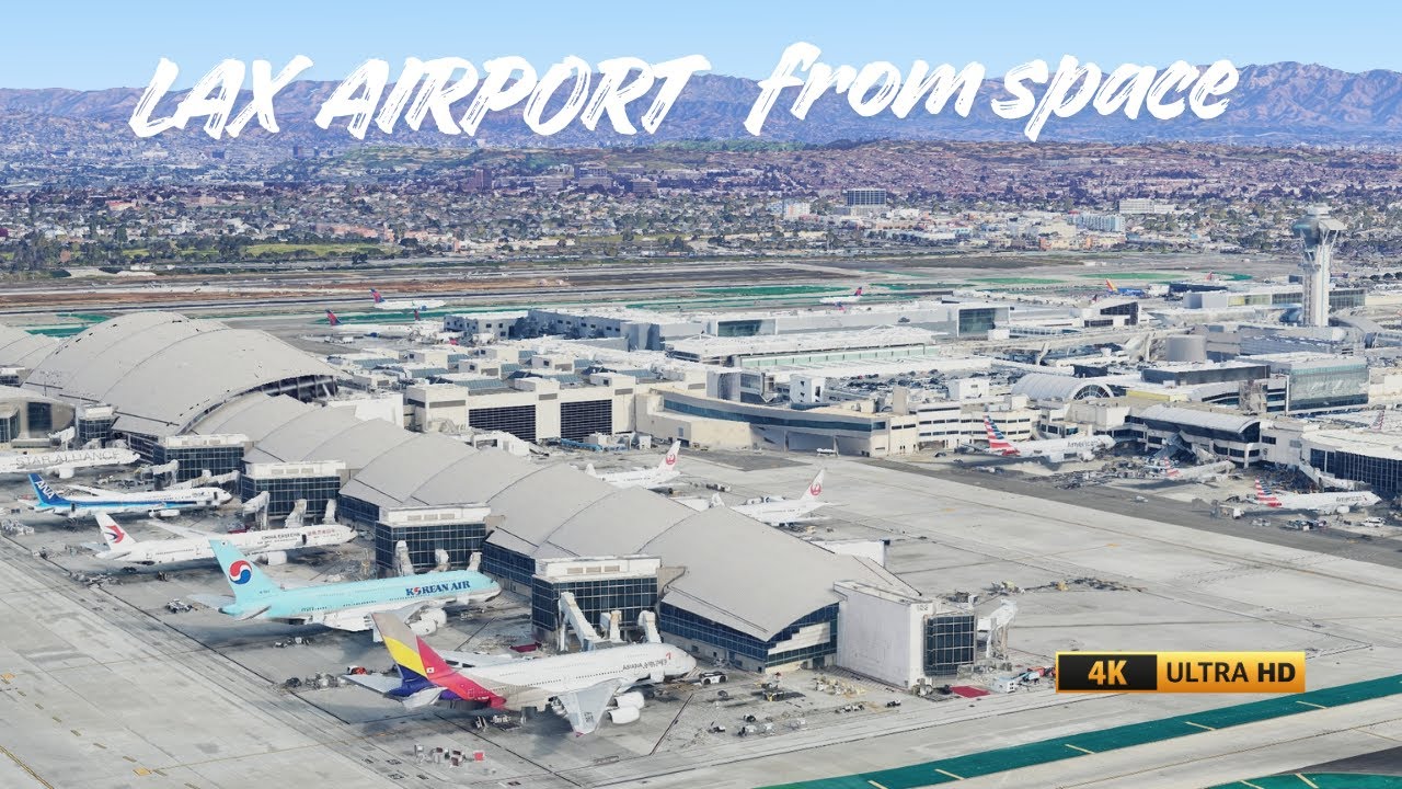 LAX Airport 4K Aerial Tour &ndash; Most Beautiful Cinematic View of Los Angeles ✈️| ORBIMOTION #laxairport