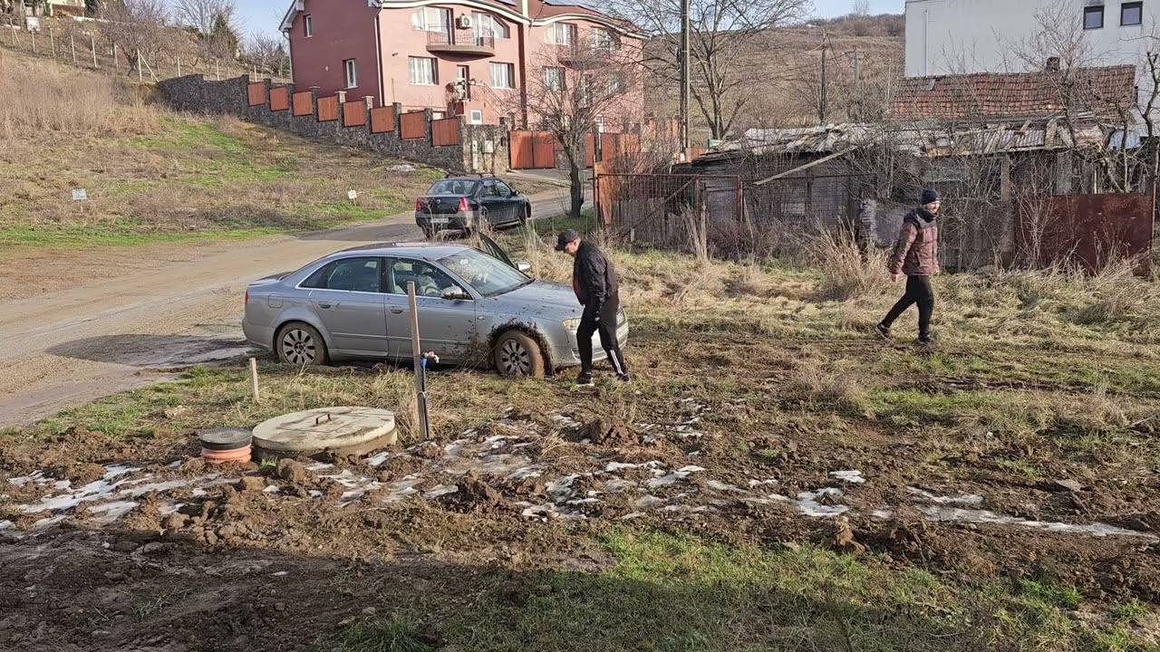 Taking the car out of the mud(towing)