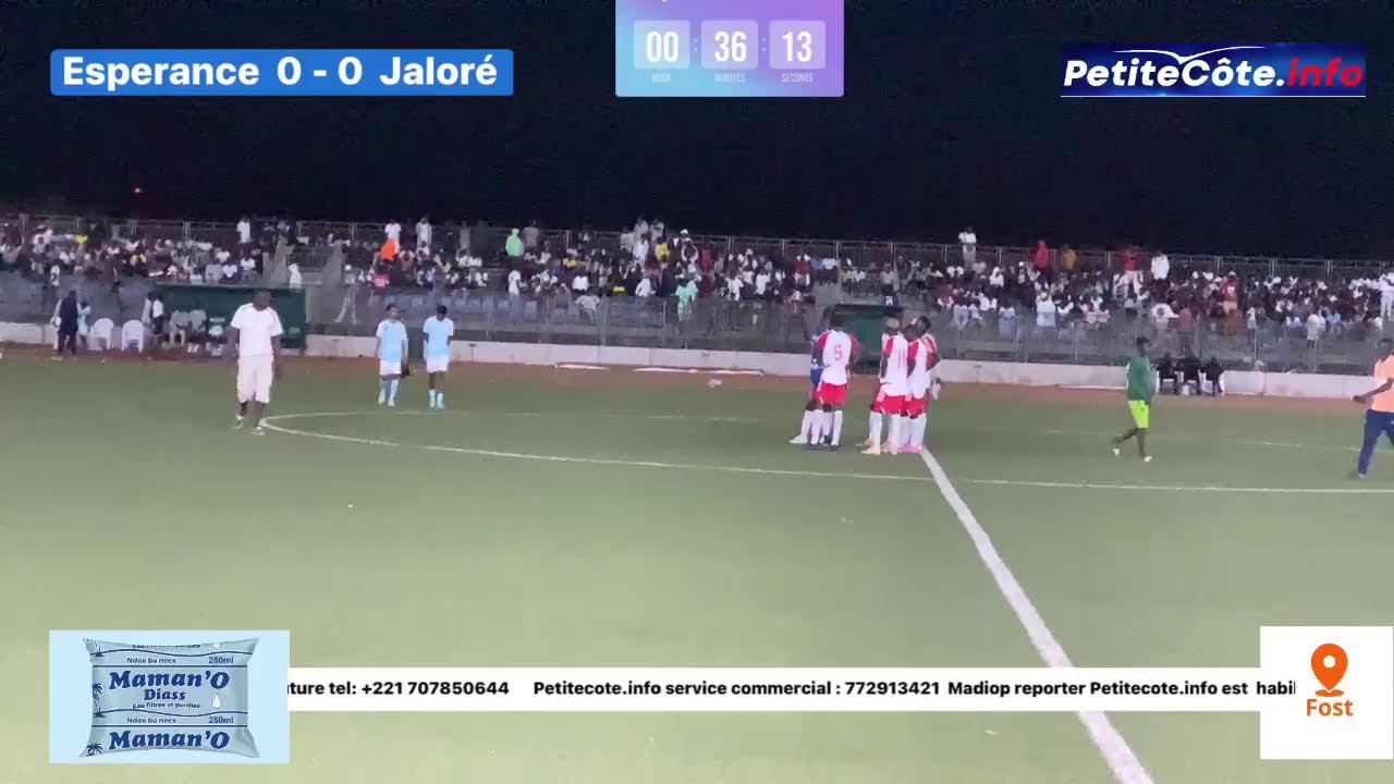 1/4 Final dép de l’ODCAV de Mbour  Esperance Z5B vs Jaloré Z2B 1ere  mi-temps